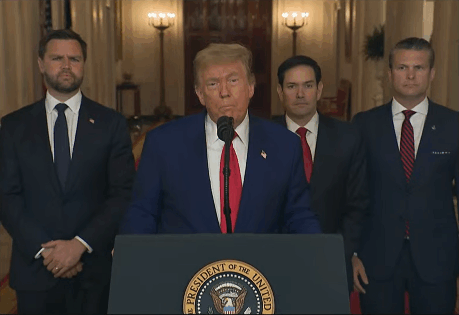 Trump press conference following attack on Iranian nuclear sites