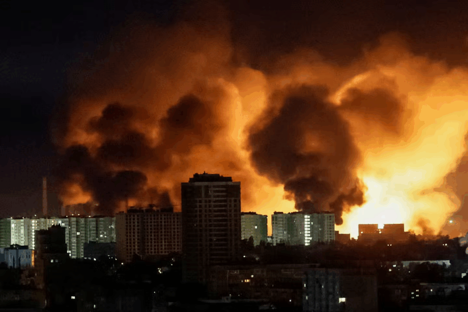 Waves of Russian drones and missiles struck districts across the Ukrainian capital Kyiv early on Tuesday, damaging an apartment building, sparking fires and injuring up to 16 people, city officials said.
