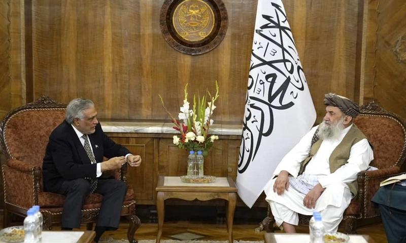 Afghan PM for ‘dignified return’ of refugees in a meeting with Dar