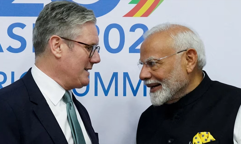 Britain and India sign free trade agreement during Modi visit
