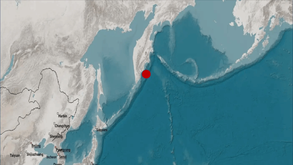 A powerful earthquake with a magnitude of 8.7 struck off the Kamchatka Peninsula, Russia early on Wednesday.