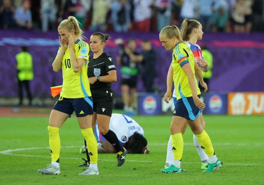 England came back from two goals down to draw 2-2 before beating Sweden 3-2 in a nail-biting penalty shoot-out to reach the semis.