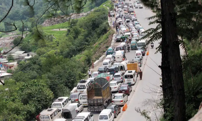 Murree traffic plan issued for Independence day
