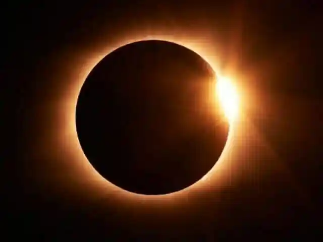 A total solar eclipse darkened skies along a narrow path stretching from southern Europe across North Africa and into the Middle East today