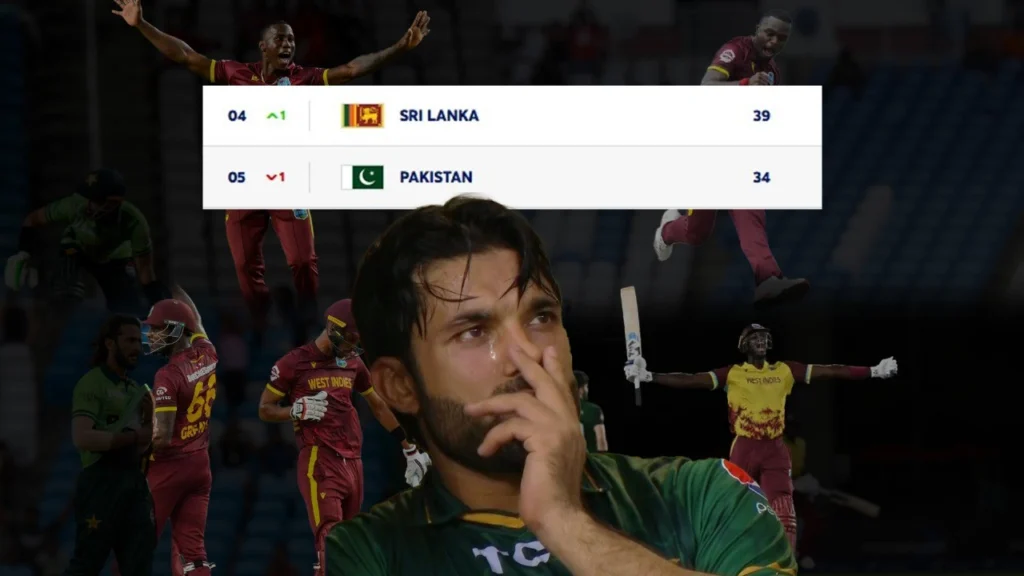 Pakistan fell one spot to fifth position in the latest ICC Men’s ODI team rankings, following a series of mixed results.