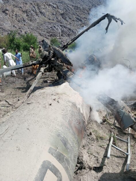 Army Aviation helicopter crashes near Chilas