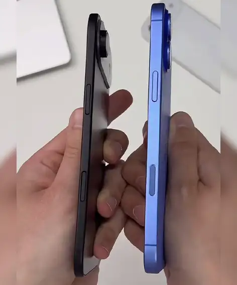 iPhone 17 and iPhone 17 Air side real design leaked image