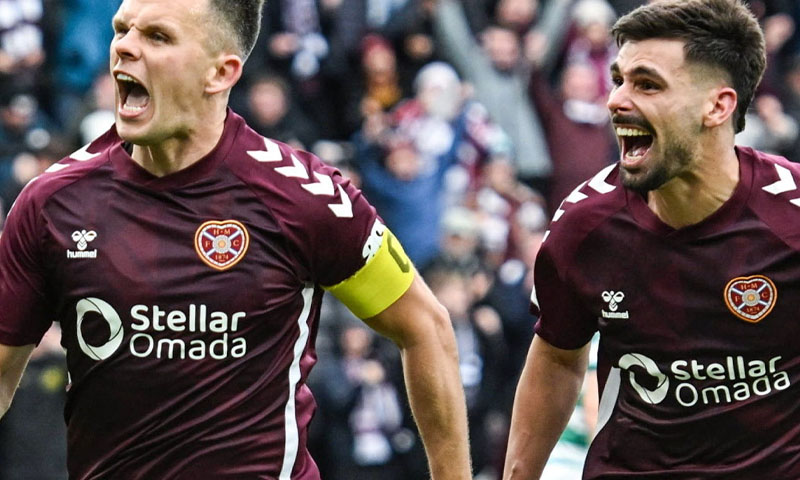 Hearts stun Celtic to move eight points clear in Scottish title race