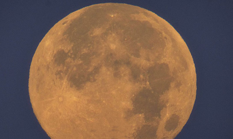 Beaver Supermoon in Pakistan today