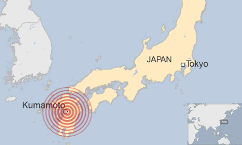 earthquake Kumamoto Japan
