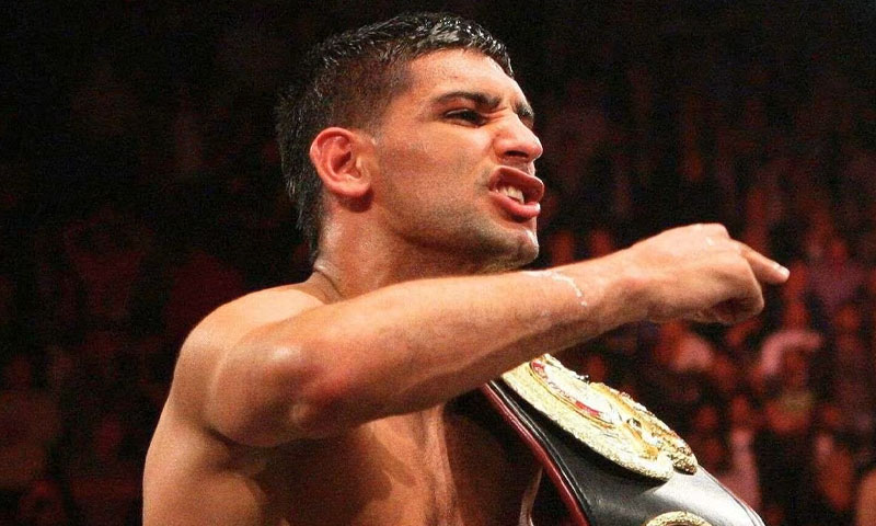 British Pakistani boxer Amir Khan