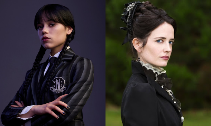 Wednesday Addams universe aesthetic featuring gothic themes