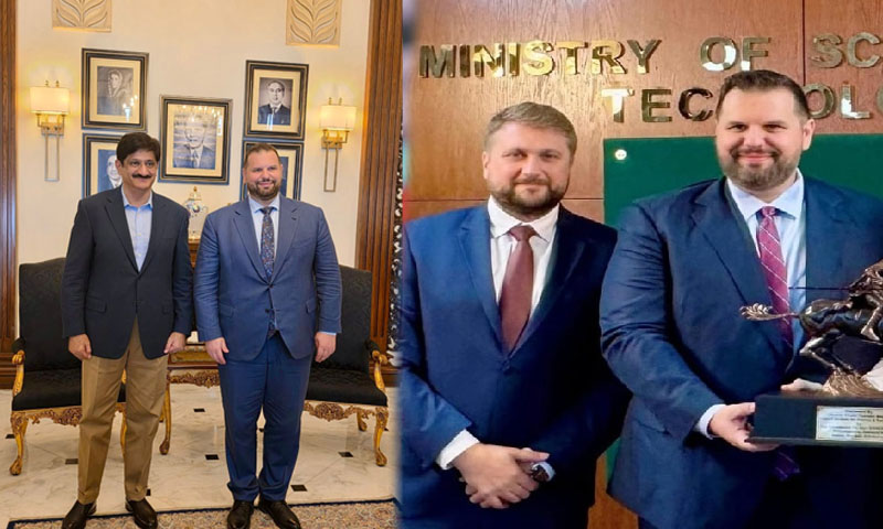 Romania ambassador Dan Stoenescu meets CM Murad Ali Shah to deepen economic cooperation