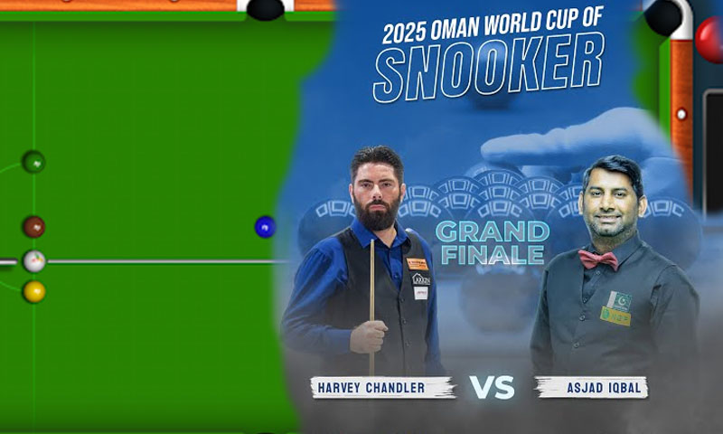 Snooker World Cup final: Asjad Iqbal falls short against England’s Harvey