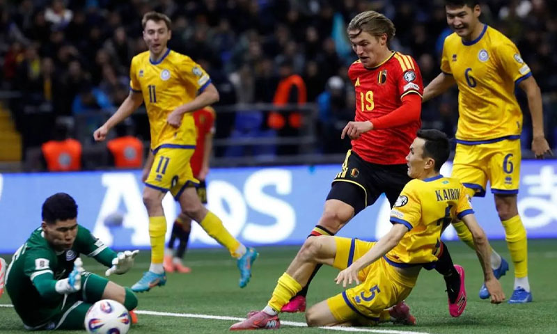 Kazakhstan vs Belgium: hosts keep opponents waiting for World Cup ticket