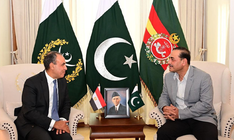 Field Marshal Asim Munir meets Egyptian FM in Islamabad