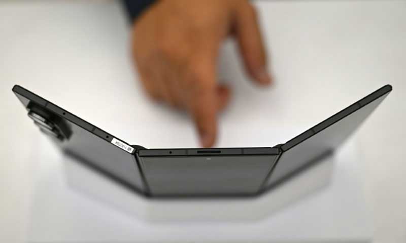 Samsung debuts first tri-fold phone at premium price