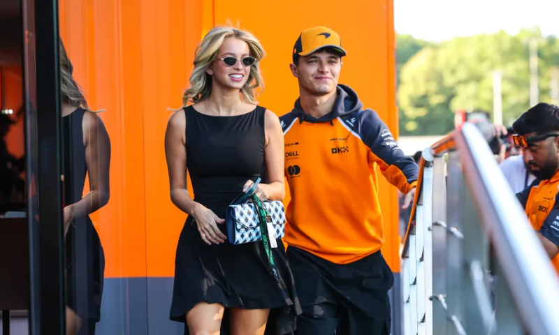 Lando Norris and Margarida Corceiro