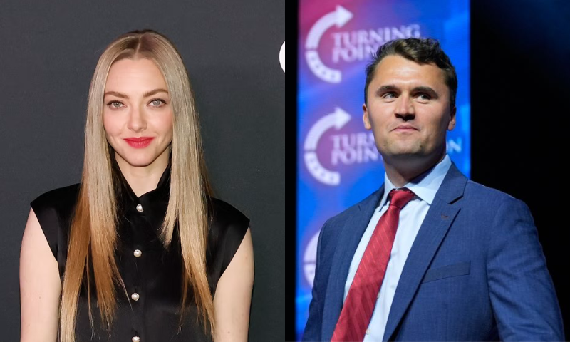Amanda Seyfried and Charlie Kirk