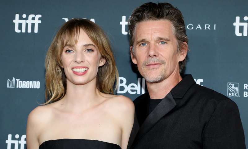 Ethan and Maya Hawke