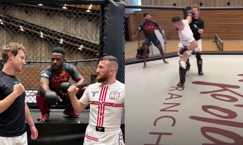 Zuckerberg steps into MMA ring with Merab Dvalishvili, video goes viral