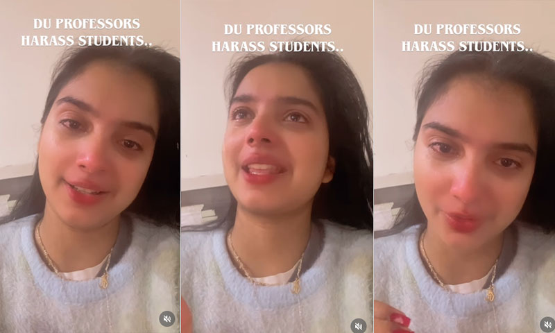 Delhi University harassment allegations: Student’s viral video sparks outrage on social media
