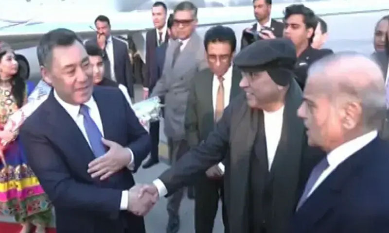 President Sadyr Japarov arrives in Islamabad for two-day visit