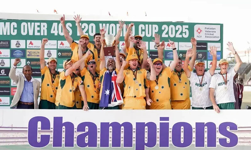 Australia crowned champions as Pakistan fall in over-40 T20 World Cup final
