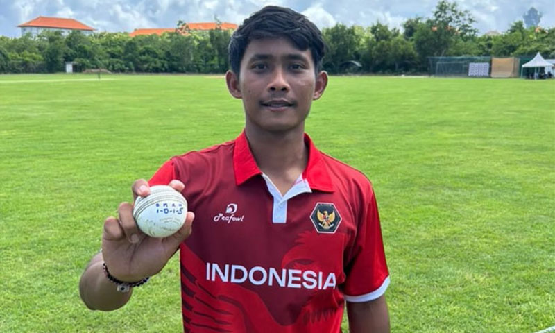 Indonesian bowler Gede Priandana makes T20I history with five-wicket over