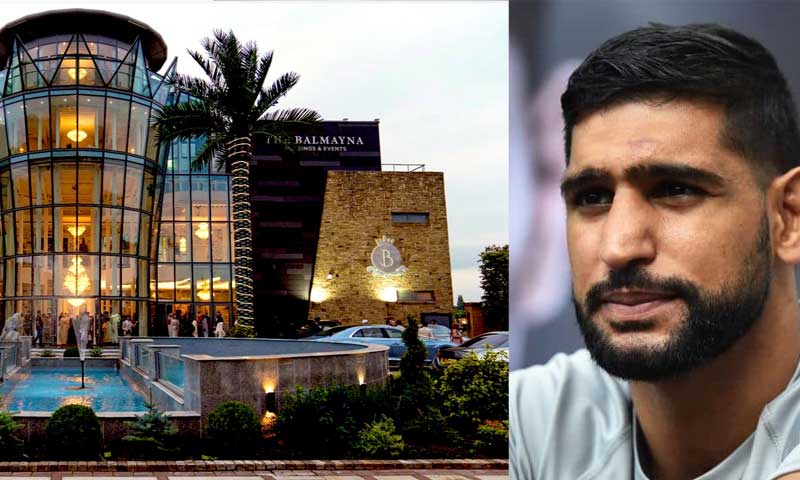 ‘Hold off on bookings’: boxer Amir Khan flags dispute at Bolton wedding venue