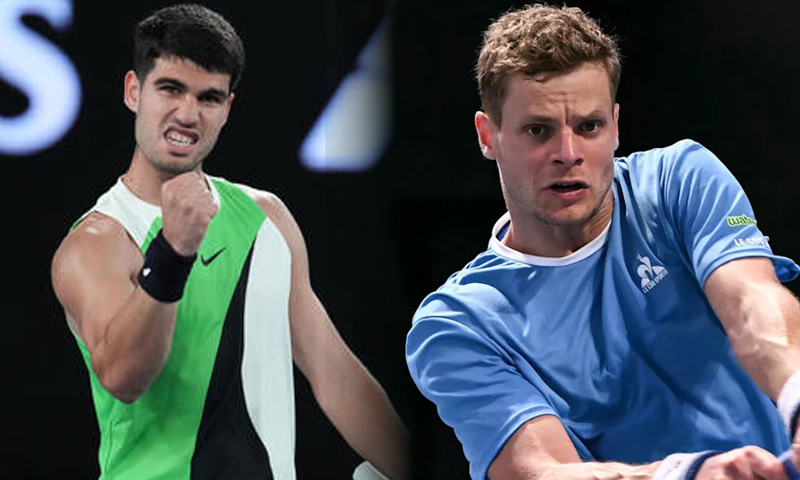 Carlos Alcaraz was greeted with a standing ovation; and he did not disappoint