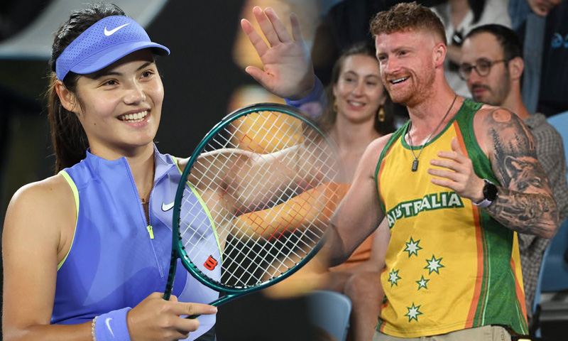 Aussie superfan steals Emma Raducanu’s heart